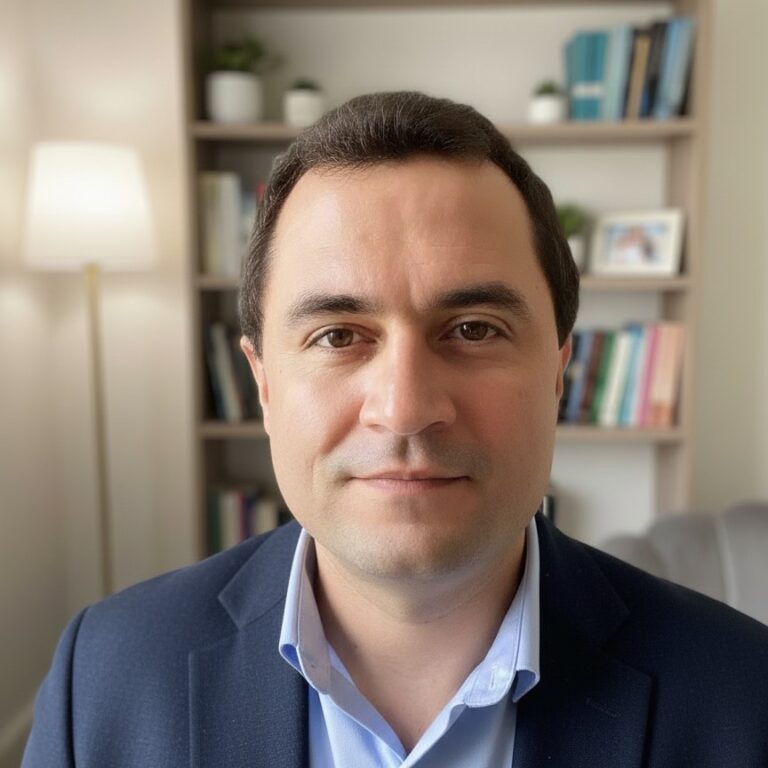 Retrato de Thiago Prates, psicanalista e psicoterapeuta da MindClinic