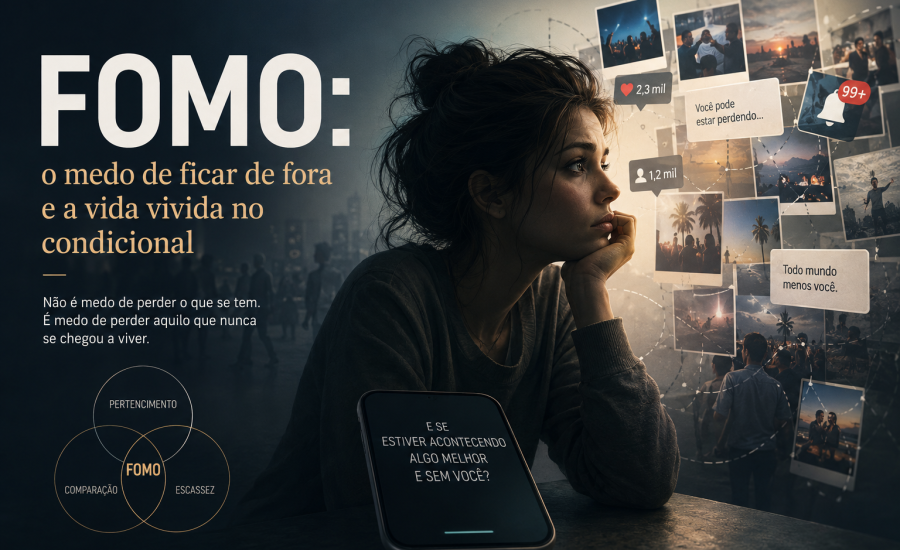 FOMO: O medo de ficar de fora e a vida vivida no condicional