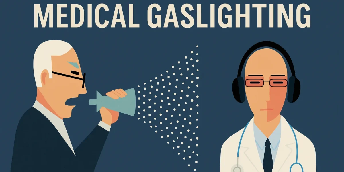 Medical gaslighting — profissional desqualificando a percepção de um paciente